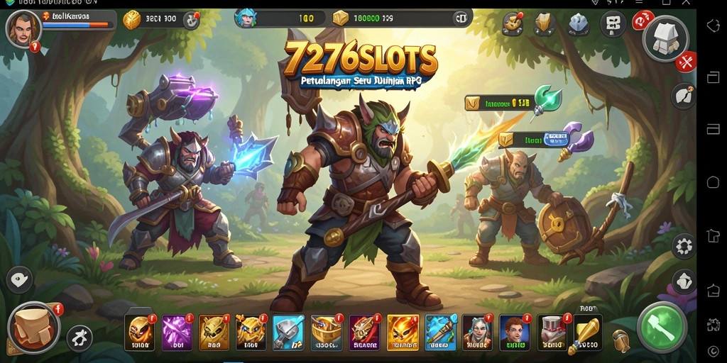 Screenshot utama 7276SLOTS menampilkan aksi RPG yang seru di dalam permainan.