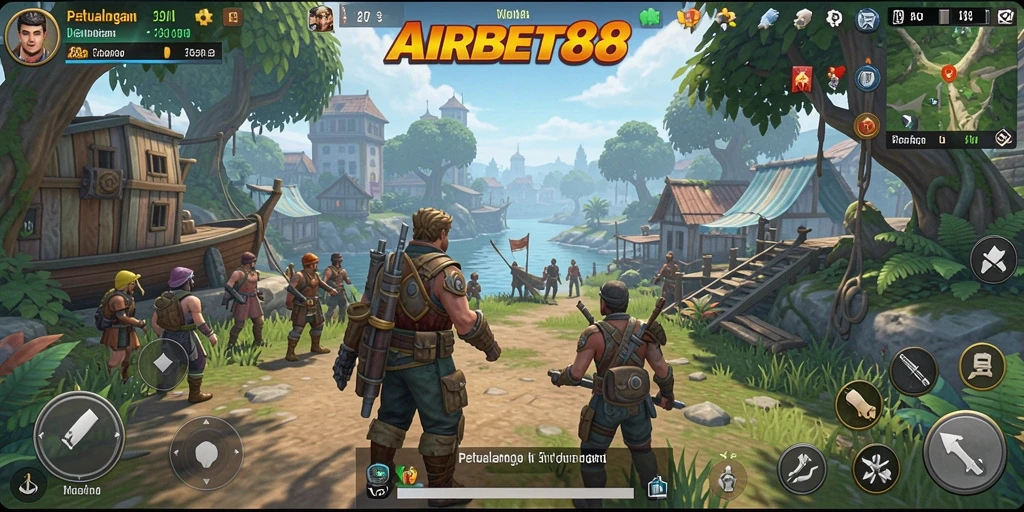 Tampilan gameplay penuh petualangan yang menakjubkan di dunia terbuka.