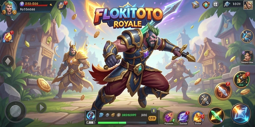 Tangkapan layar menunjukkan aksi seru dalam permainan Battle Royale.