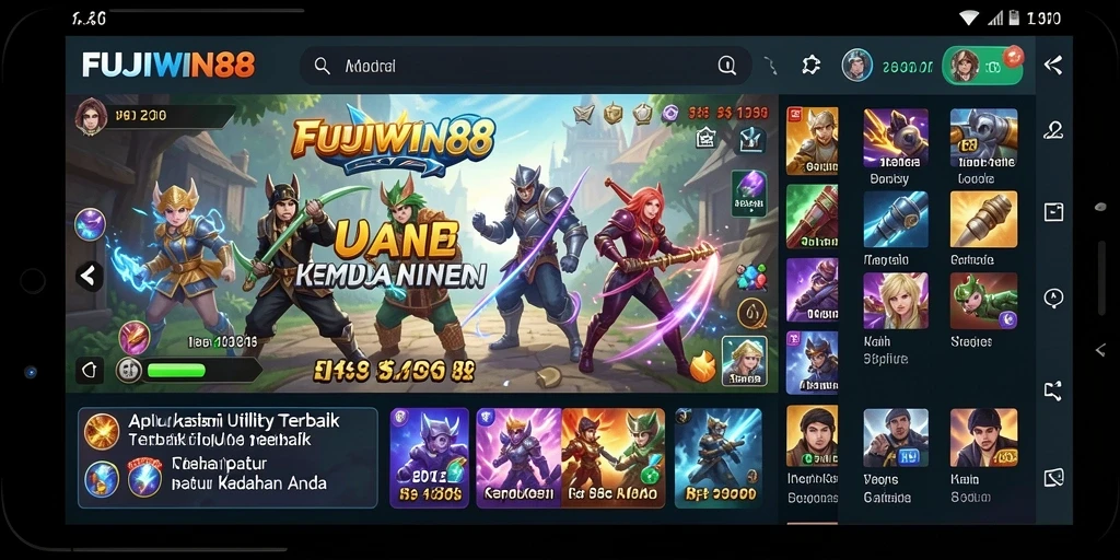 Tampilan antarmuka FUJIWIN88 yang modern dan intuitif.