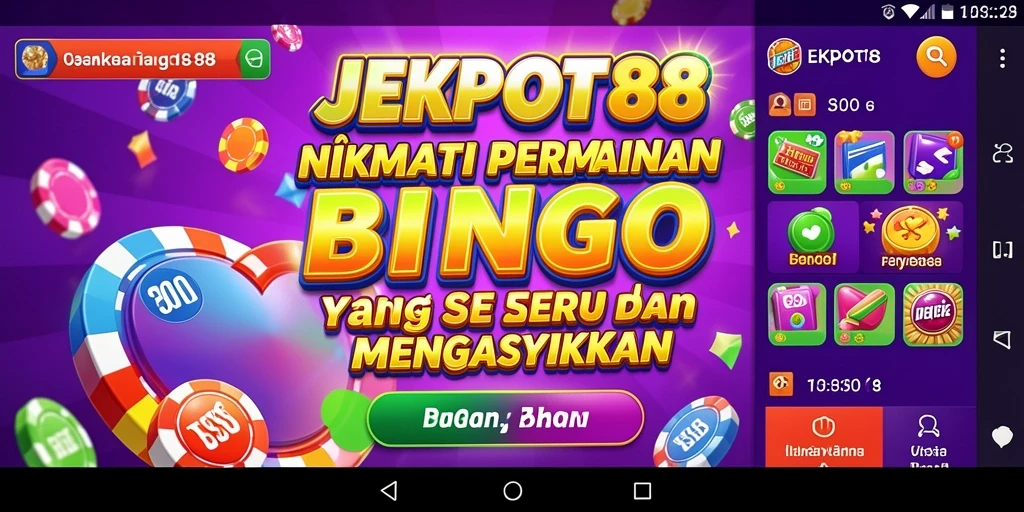 Tampilan gameplay JEKPOT88 yang penuh warna dan menarik.