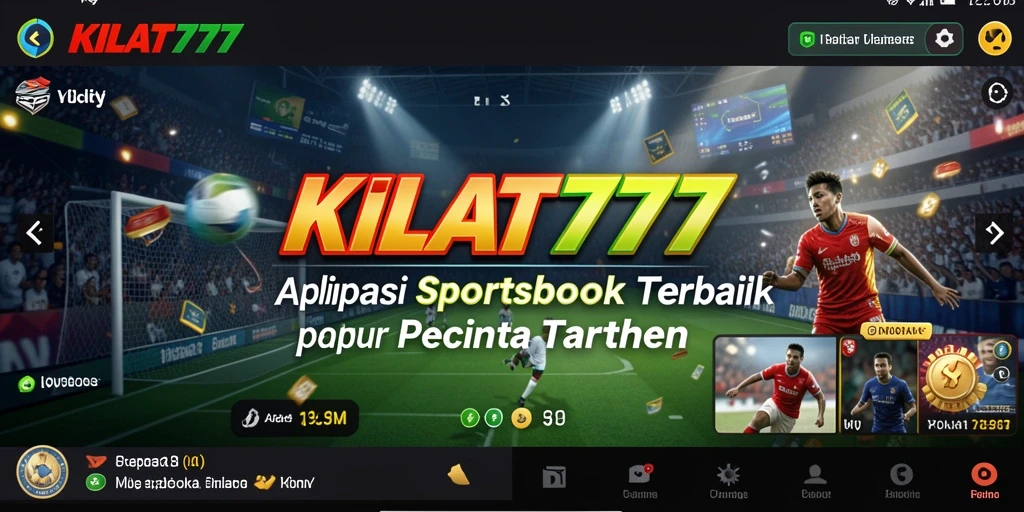 Tampilan antarmuka aplikasi KILAT777 yang menarik dan mudah digunakan.