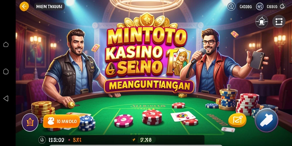 Tampilan menarik dari gameplay Kasino MINTOTO yang seru.