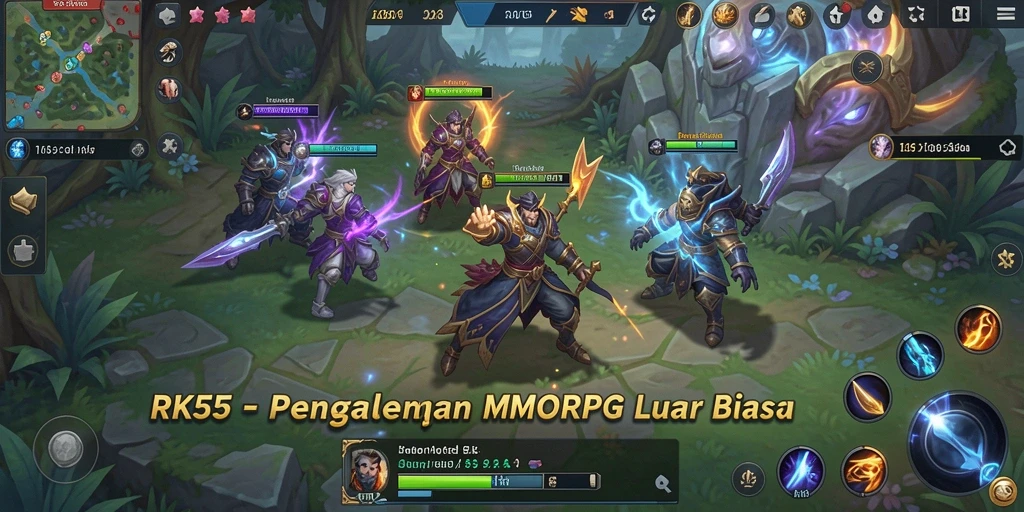 Tampilan gameplay menarik dari RK55 dengan pertempuran seru.
