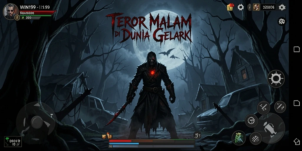 Tangkapan layar gameplay <strong>WIN199</strong> dengan suasana Horror yang mencekam.